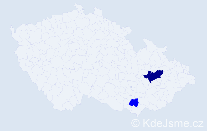 Příjmení: 'Mayrwöger', počet výskytů 5 v celé ČR