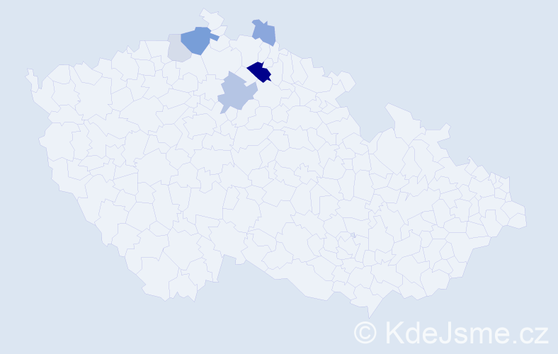 Příjmení: 'Nayperk', počet výskytů 14 v celé ČR