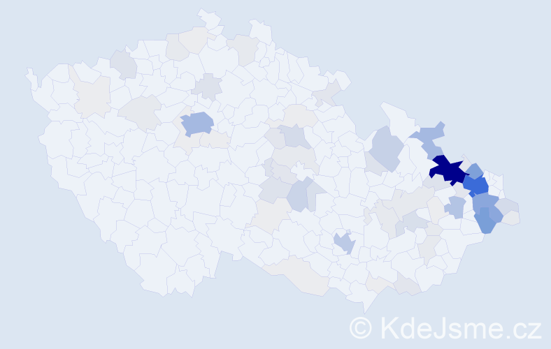 Příjmení: 'Matýsek', počet výskytů 404 v celé ČR