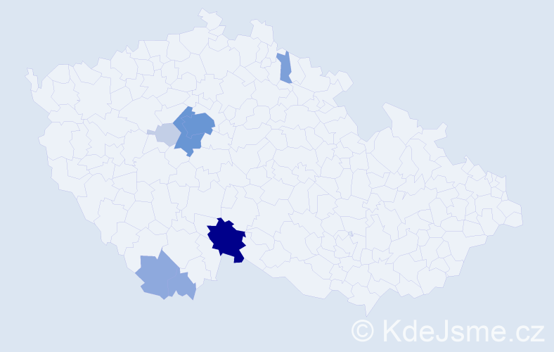 Příjmení: 'Šenoldová', počet výskytů 27 v celé ČR