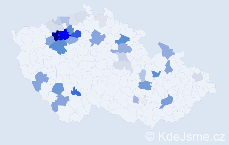 Příjmení: 'Kulina', počet výskytů 91 v celé ČR