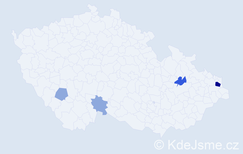 Příjmení: 'Fecenko', počet výskytů 10 v celé ČR