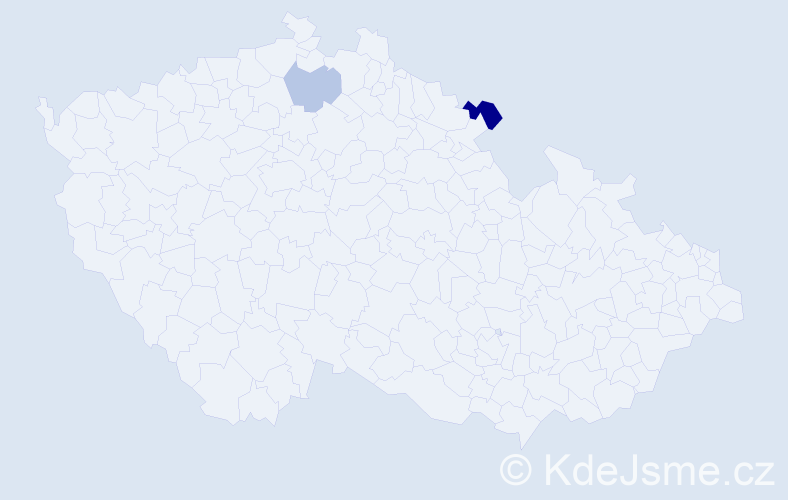 Příjmení: 'Harasevič', počet výskytů 9 v celé ČR