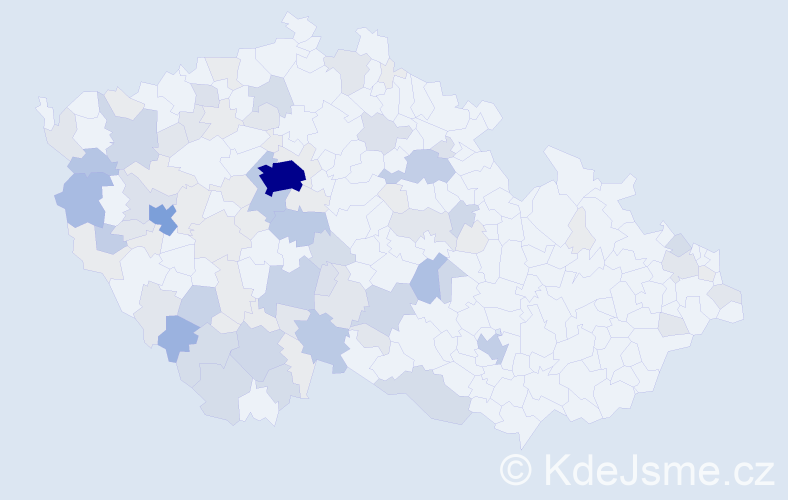 Příjmení: 'Zídek', počet výskytů 314 v celé ČR