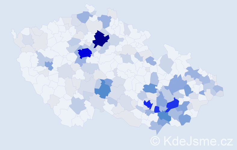 Příjmení: 'Hložková', počet výskytů 541 v celé ČR