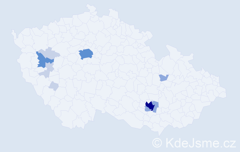 Příjmení: 'Duchaň', počet výskytů 30 v celé ČR