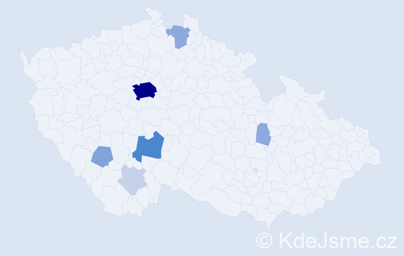 Příjmení: 'Weinzettel', počet výskytů 26 v celé ČR