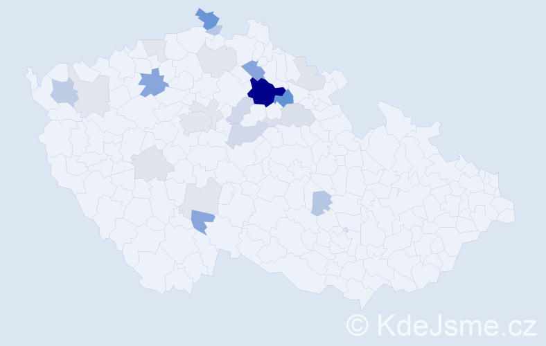 Příjmení: 'Rejhová', počet výskytů 61 v celé ČR