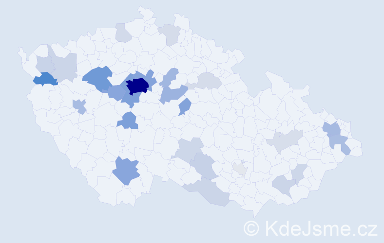 Příjmení: 'Yang', počet výskytů 154 v celé ČR