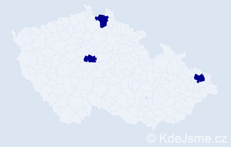 Příjmení: 'Peleš', počet výskytů 3 v celé ČR