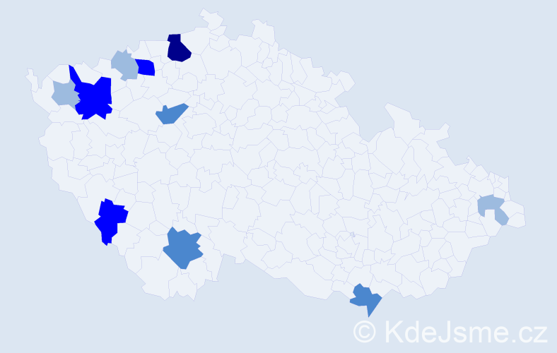 Příjmení: 'Lesko', počet výskytů 22 v celé ČR