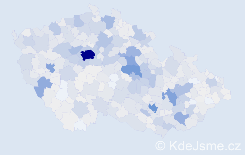 Příjmení: 'Burešová', počet výskytů 5573 v celé ČR