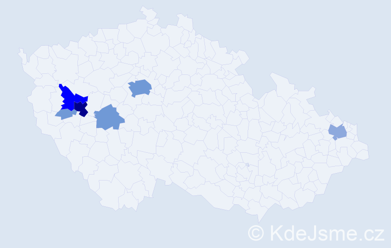 Příjmení: 'Kuschová', počet výskytů 17 v celé ČR