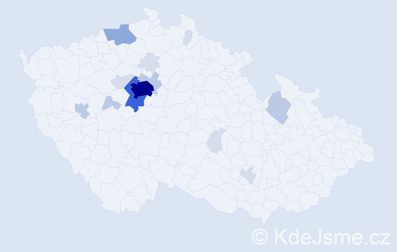 Příjmení: 'Lešner', počet výskytů 49 v celé ČR