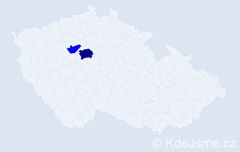 Příjmení: 'Kempfer', počet výskytů 3 v celé ČR