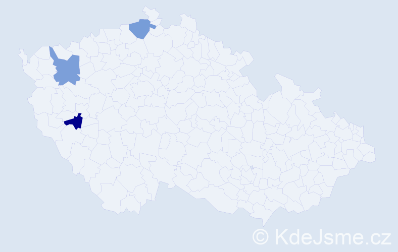Příjmení: 'Weinzierlová', počet výskytů 3 v celé ČR
