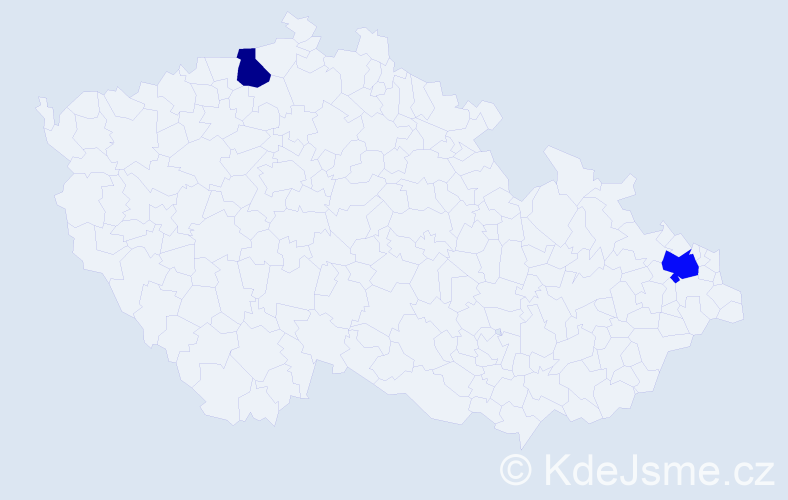 Příjmení: 'Roščáková', počet výskytů 8 v celé ČR