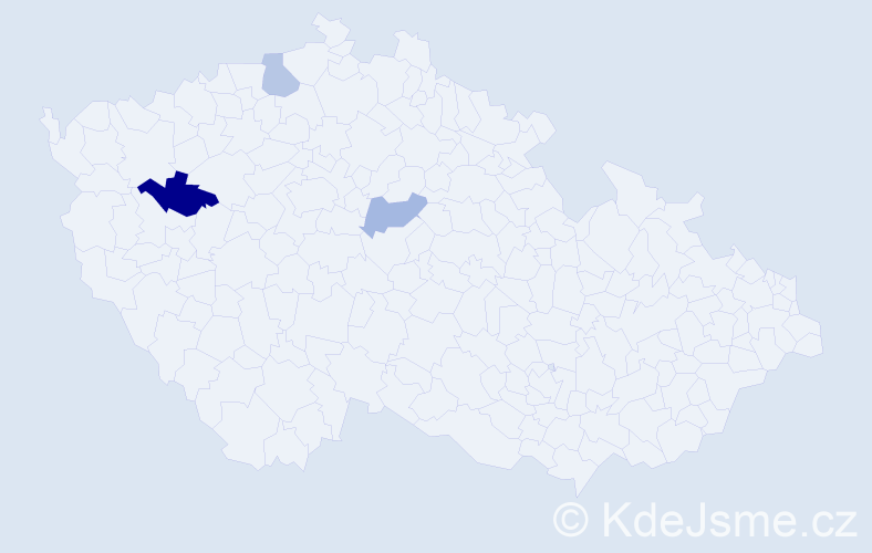 Příjmení: 'Kiryčuk', počet výskytů 4 v celé ČR