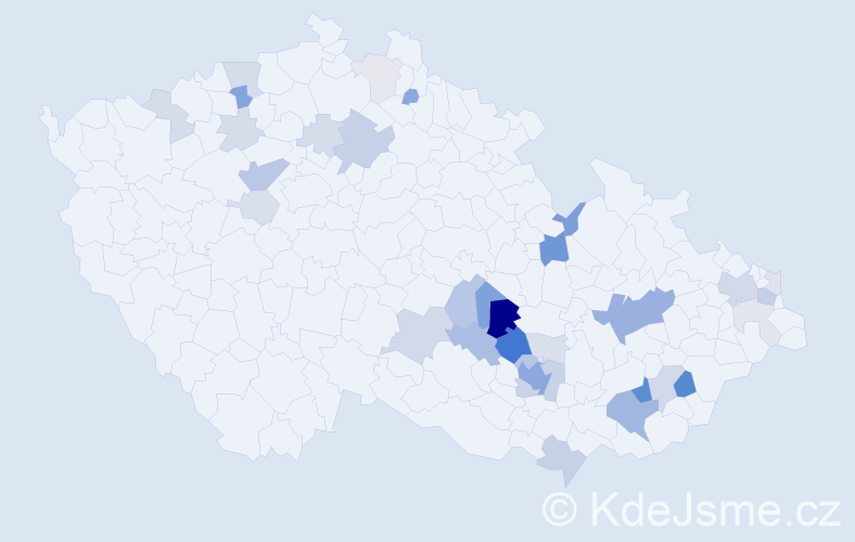 Příjmení: 'Skulová', počet výskytů 102 v celé ČR