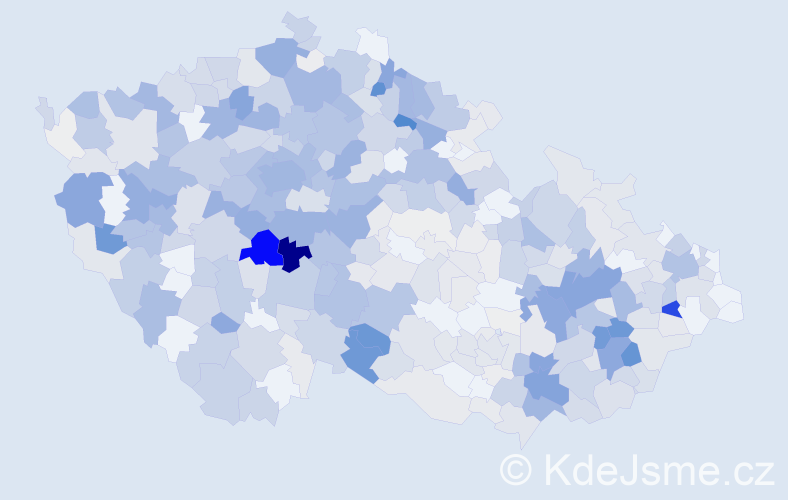 Příjmení: 'Křížková', počet výskytů 2188 v celé ČR