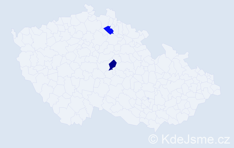 Příjmení: 'Khilchuk', počet výskytů 2 v celé ČR