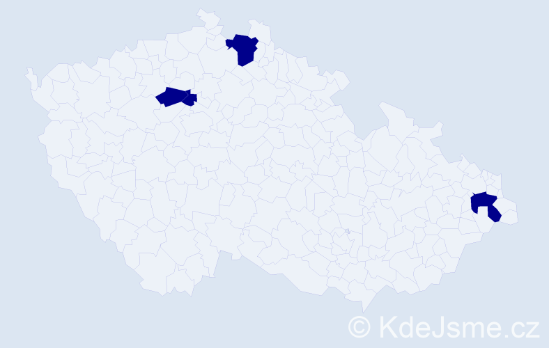 Příjmení: 'Szajkóvá', počet výskytů 4 v celé ČR