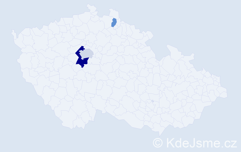 Příjmení: 'Verbeek', počet výskytů 7 v celé ČR