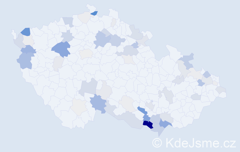 Příjmení: 'Salay', počet výskytů 187 v celé ČR