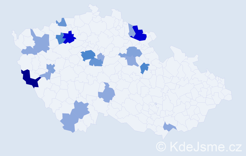 Příjmení: 'Strasser', počet výskytů 54 v celé ČR