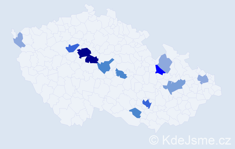 Příjmení: 'Schnabl', počet výskytů 41 v celé ČR