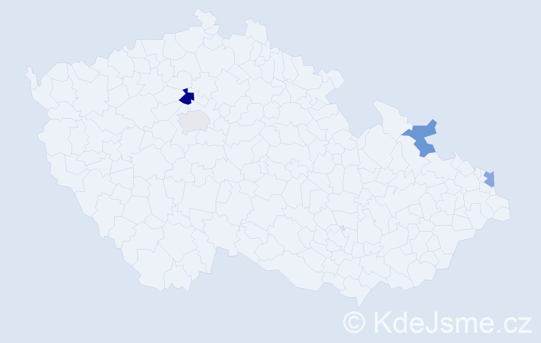Příjmení: 'Andziol', počet výskytů 5 v celé ČR