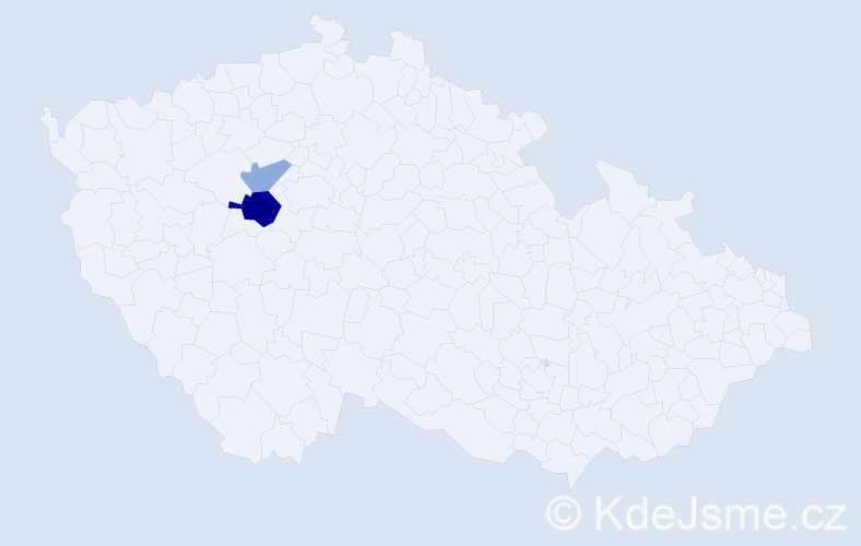 Příjmení: 'Lapourová', počet výskytů 4 v celé ČR