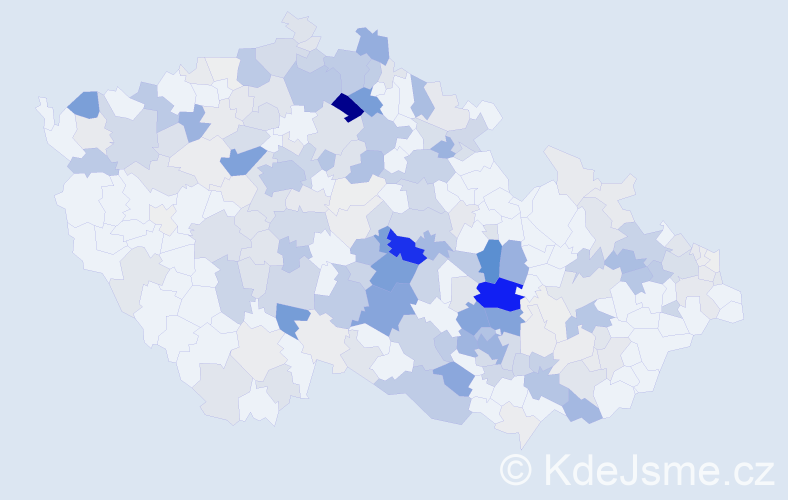 Příjmení: 'Holasová', počet výskytů 864 v celé ČR