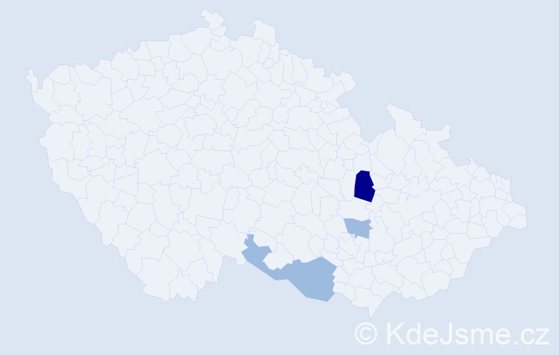 Příjmení: 'Ressek', počet výskytů 8 v celé ČR