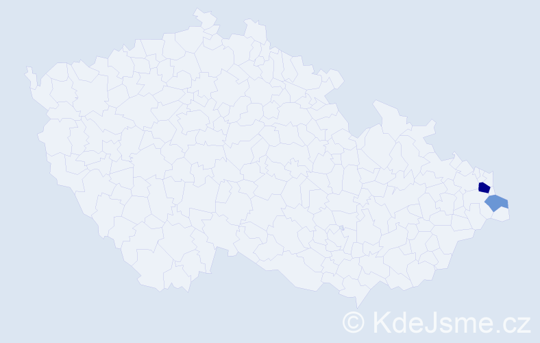 Příjmení: 'Blendowski', počet výskytů 5 v celé ČR