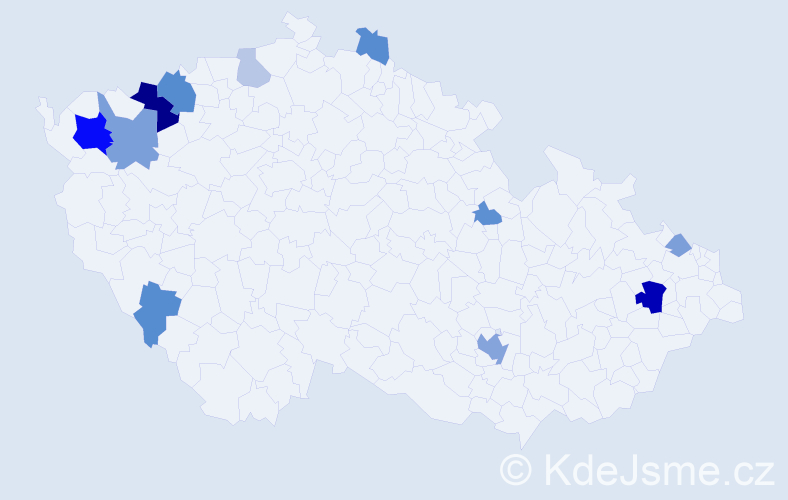 Příjmení: 'Wessely', počet výskytů 28 v celé ČR