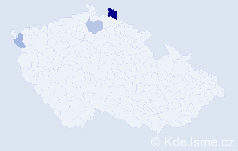 Příjmení: 'Kazimierski', počet výskytů 5 v celé ČR