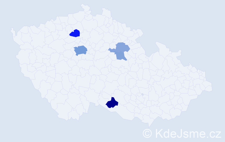 Příjmení: 'Kolochavyn', počet výskytů 13 v celé ČR