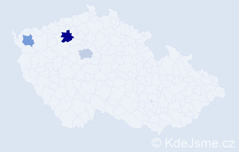 Příjmení: 'Hoščuková', počet výskytů 6 v celé ČR