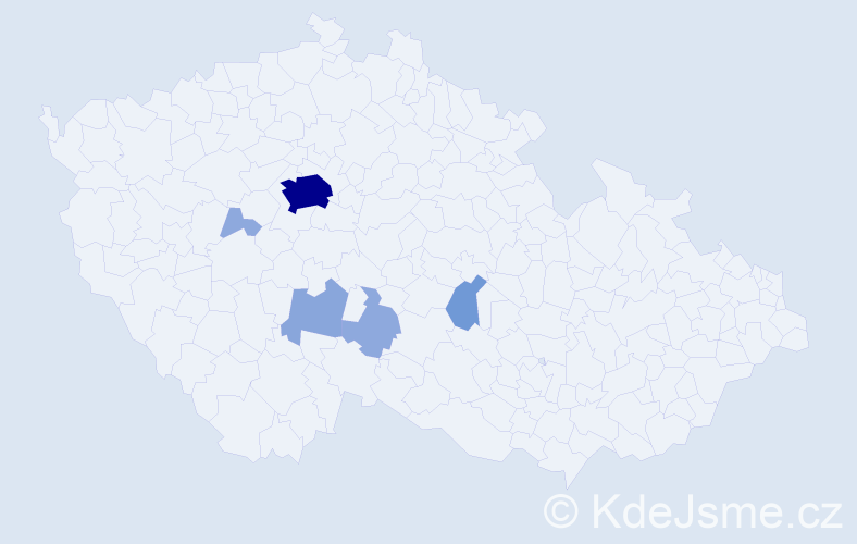 Příjmení: 'Entlicherová', počet výskytů 16 v celé ČR
