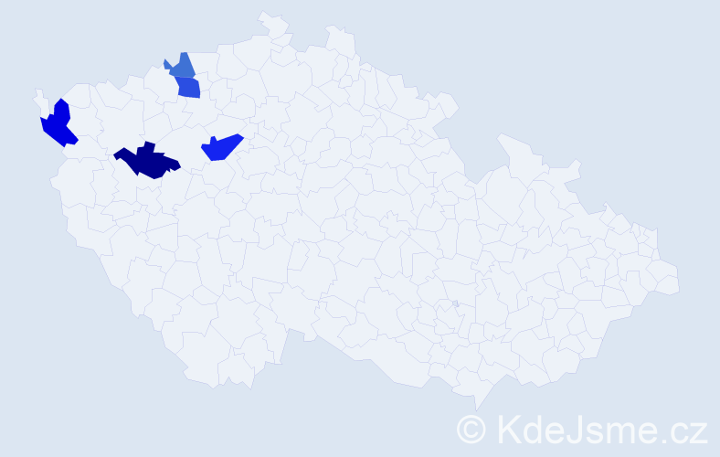 Příjmení: 'Kovařovská', počet výskytů 9 v celé ČR