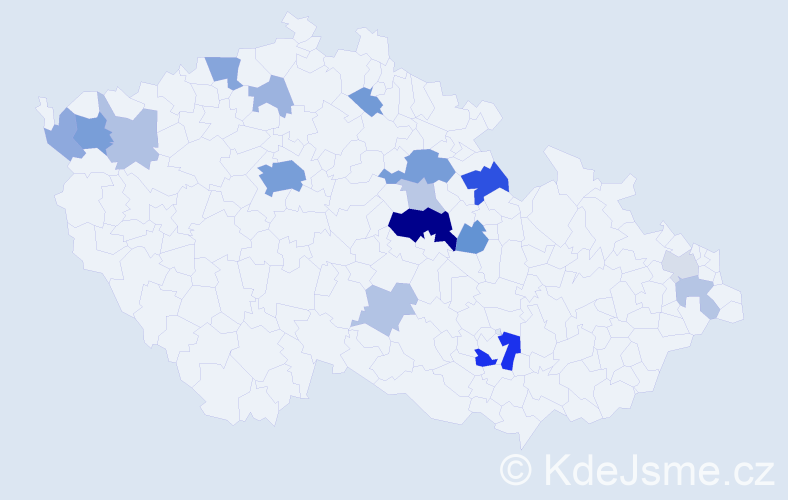 Příjmení: 'Petras', počet výskytů 48 v celé ČR