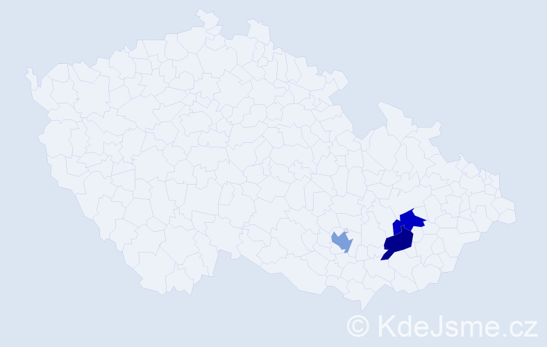 Příjmení: 'Govender', počet výskytů 6 v celé ČR