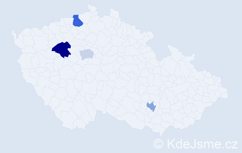 Příjmení: 'Doroshchuk', počet výskytů 4 v celé ČR