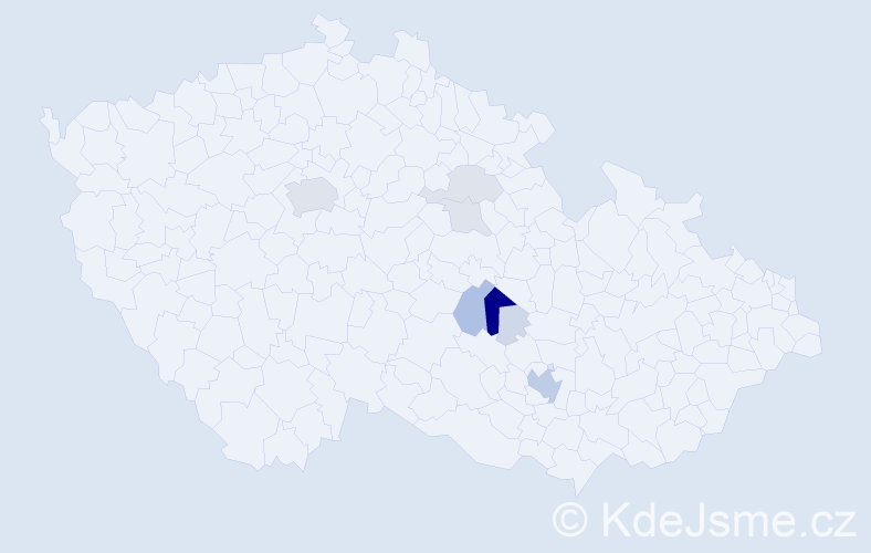 Příjmení: 'Kotovic', počet výskytů 42 v celé ČR