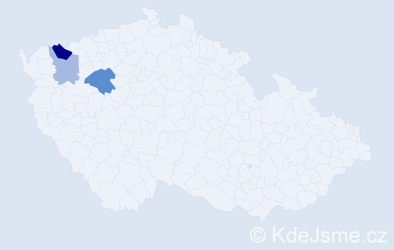 Příjmení: 'Kalánová', počet výskytů 11 v celé ČR