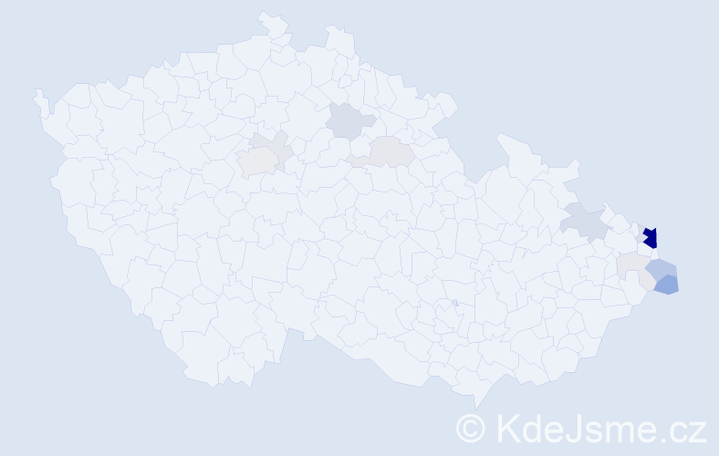 Příjmení: 'Piechaczková', počet výskytů 48 v celé ČR