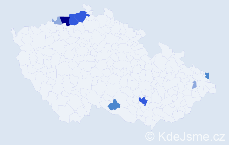 Příjmení: 'Polkoráb', počet výskytů 20 v celé ČR