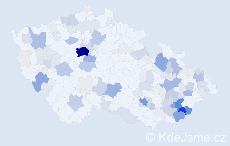 Příjmení: 'Maňas', počet výskytů 496 v celé ČR