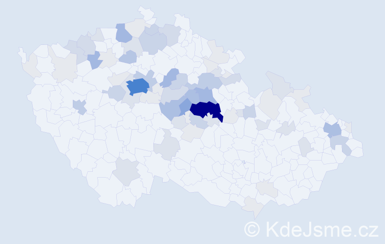 Příjmení: 'Lebduška', počet výskytů 248 v celé ČR